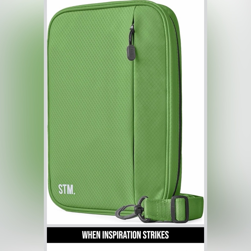 New Scribbles That Matter - B5 Pencil Case Pouch + Journal Organizer, green